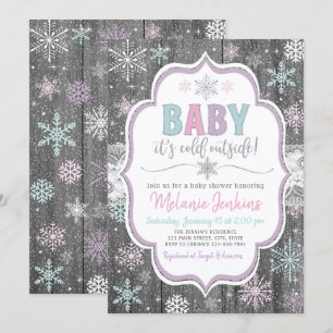 Baby It's Cold Outside Baby Shower Invitation