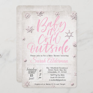Baby its Cold Outside Baby Shower Invitation