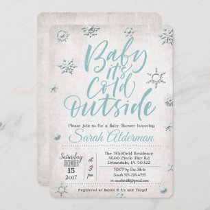Baby its Cold Outside Baby Shower Invitation
