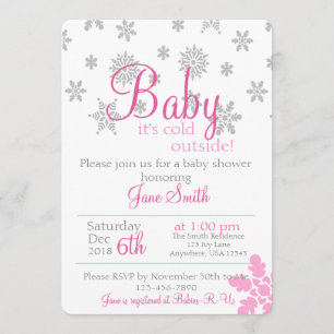 Baby Its Cold Outside Baby Shower Invitation