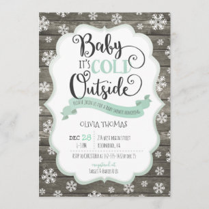 Baby it's Cold Outside Baby Shower Invitation