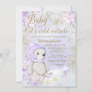 Baby Its Cold Outside Baby Shower Invitation