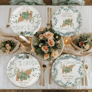 Baby It's Cold Outside Baby Shower Invitation Paper Plate