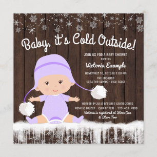 Baby its Cold Outside Baby Shower Invitations