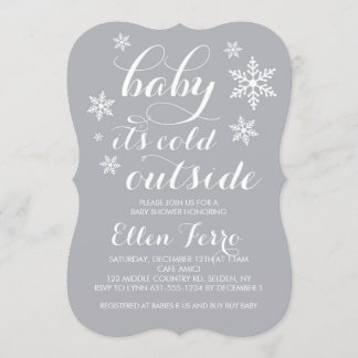 Baby it's Cold Outside Baby Shower Invitations