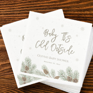 Baby It's Cold Outside Baby Shower Napkin