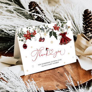 Baby its Cold Outside Baby Shower Thank You Card