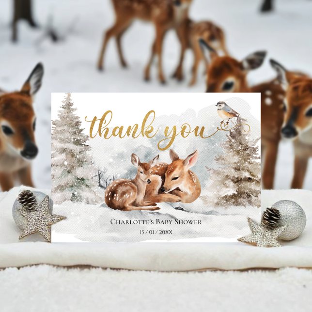 Baby it's cold outside Baby Shower Thank You Card (Creator Uploaded)