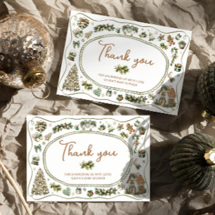 Baby It's Cold Outside Baby Shower Thank You Card