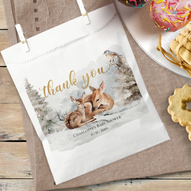 Baby it's cold outside Baby Shower Thank You Card Favour Bag (Creator Uploaded)