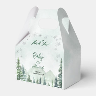 Baby it's Cold Outside Baby Shower Thank You Favour Box