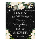Baby Its Cold Outside Baby Shower Welcome Sign