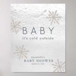 Baby It's Cold Outside Baby Shower Welcome Sign