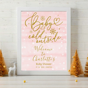 Baby It's Cold Outside Baby Shower Welcome Sign