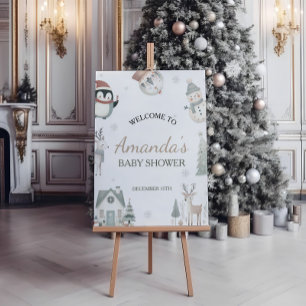 Baby Its Cold Outside Baby Shower Welcome Sign
