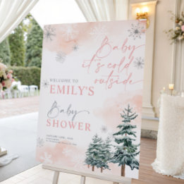 Baby It's Cold Outside,  Baby Shower Welcome Sign