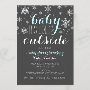 Baby it's Cold Outside - Boy Baby Shower Invite
