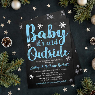 Baby It's Cold Outside Boys Winter Baby Shower