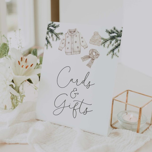 Baby It's Cold Outside Cards And Gifts Pedestal Sign (Creator Uploaded)