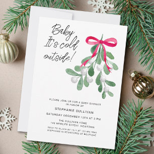 Baby It's Cold Outside Christmas Baby Shower Invitation