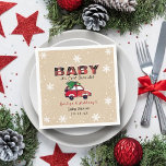 Baby It's Cold Outside | Christmas Baby Shower Napkin<br><div class="desc">Celebrate in style with these trendy baby shower napkins. This design is easy to personalise with your special event wording and your guests will be thrilled when they see these fabulous napkins.</div>