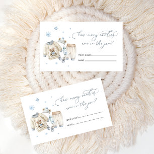Baby Its Cold Outside Clothes How Many Candies Enclosure Card