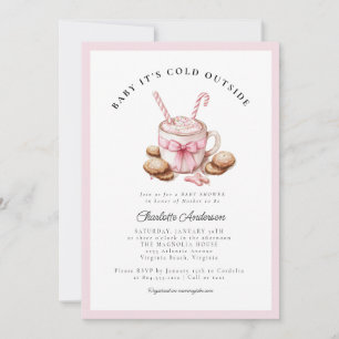 Baby It's Cold Outside Coquette Baby Shower Invitation