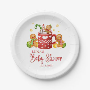 Baby Its Cold Outside Cosy Baby Shower Paper Plate