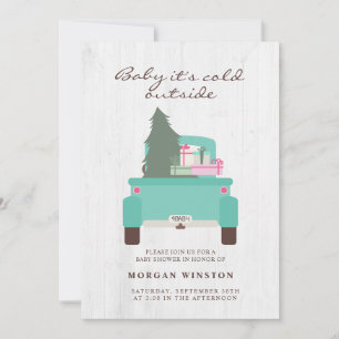 Baby It's Cold Outside Country Baby Shower Invitation