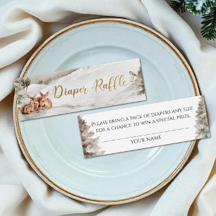 Baby it's cold outside Diaper Raffle Baby Shower 