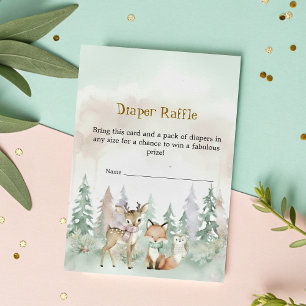 Baby It's Cold Outside Diaper Raffle Baby Shower Enclosure Card