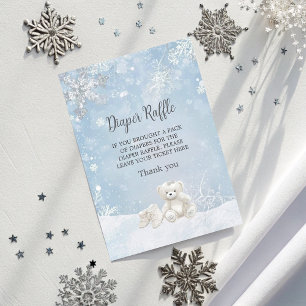 Baby It's Cold Outside Diaper Raffle Baby Shower  Enclosure Card