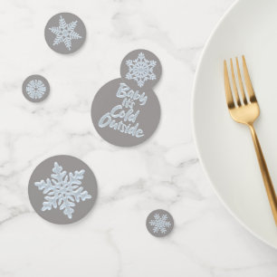 Baby It's Cold Outside Frozen Christmas Snowflakes Confetti