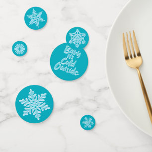 Baby It's Cold Outside Frozen Christmas Snowflakes Confetti