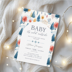 Baby it's Cold Outside Gender Neutral Baby Shower Invitation