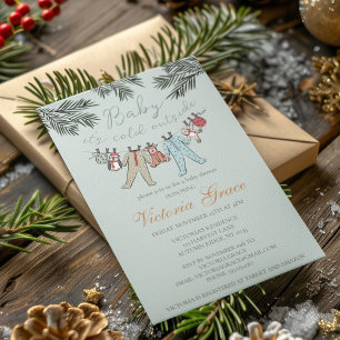 Baby It's Cold Outside Gender Neutral Baby Shower Invitation