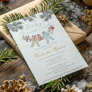 Baby It's Cold Outside Gender Neutral Baby Shower Invitation