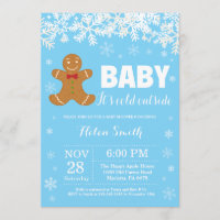 Baby its Cold Outside Gingerbread Man Baby Shower