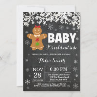 Baby its Cold Outside Gingerbread Man Baby Shower