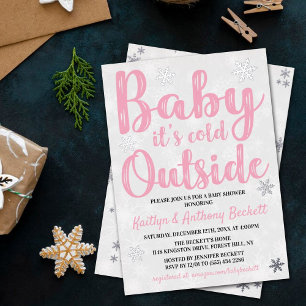 Baby It's Cold Outside Girls Winter Baby Shower