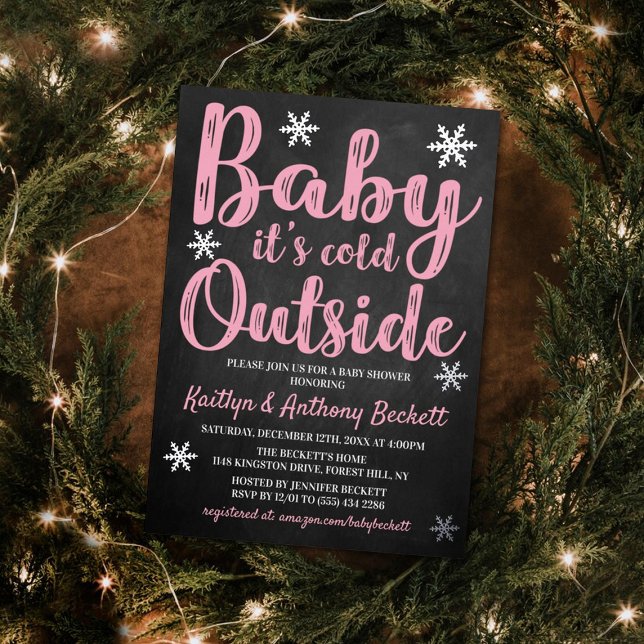 Baby It's Cold Outside Girls Winter Baby Shower (Creator Uploaded)