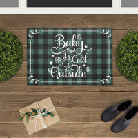 Baby Its Cold Outside Green Check Script