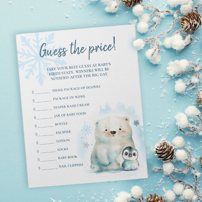 Baby It's Cold Outside Guess the Price Notepad (Creator Uploaded)