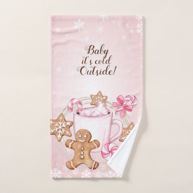 Baby its cold outside hand Towels (Hand Towel)