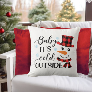 Baby It's Cold Outside Holiday Cushion