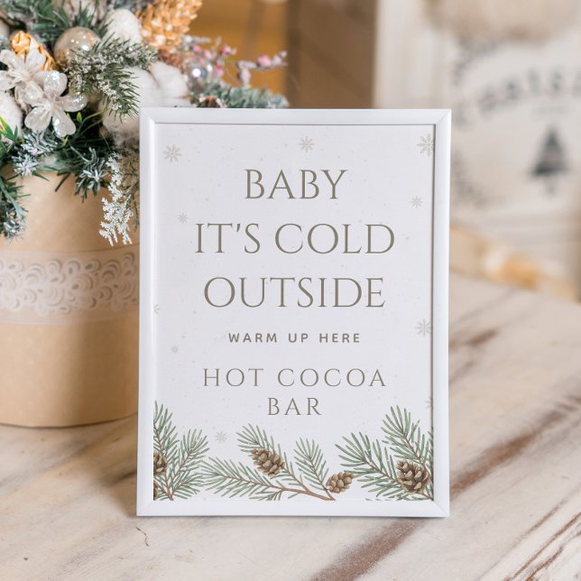 Baby It's Cold Outside Hot Cocoa Bar Poster (Creator Uploaded)