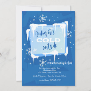 Baby It's Cold Outside Invitation