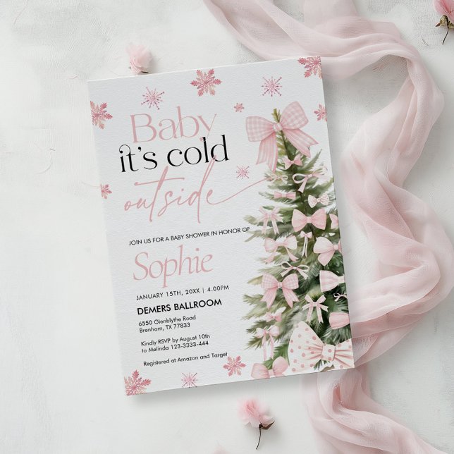 Baby it's Cold Outside Invitation, Baby Shower Invitation (Creator Uploaded)