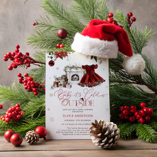 Baby it's Cold Outside Modern Baby Shower Invitation