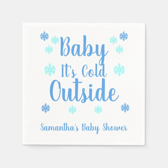 Baby It's Cold Outside Napkin (Front)